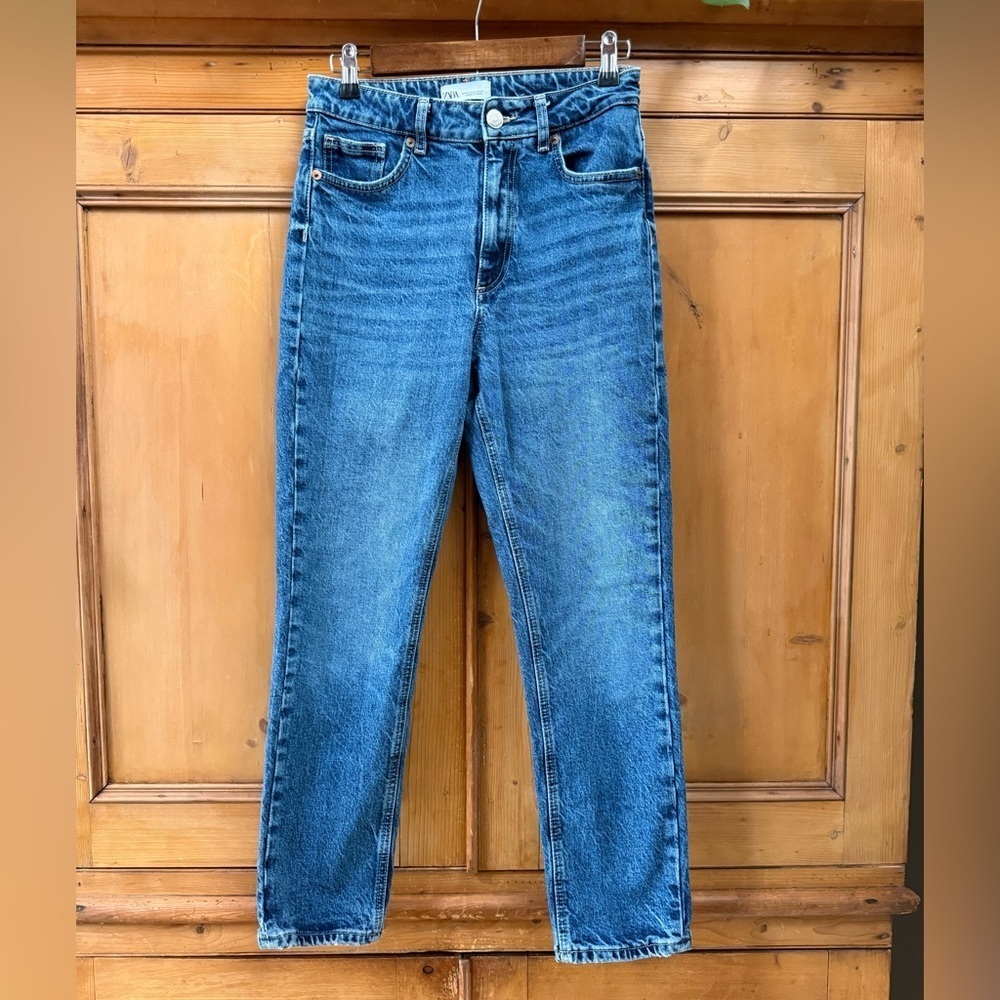 Zara Blue 99% Cotton Women's denim Jeans - Picture 9 of 10
